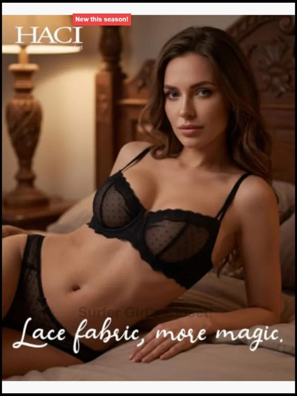 Lace Mesh Balconette Bra Underwire Push Up Sheer Demi Bra
